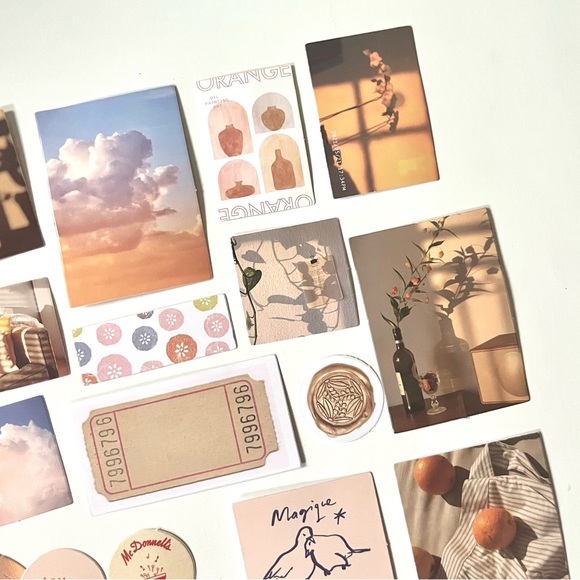 🏷️ aesthetic sunset clouds paper coated cards & frames scrapbooking - Picture 9 of 11